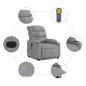 vidaXL Sillón reclinable de masaje eléctrico tela gris claro vidaXL Sillón reclinable de masaje eléctrico tela gris claro