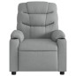 vidaXL Sillón reclinable de masaje eléctrico tela gris claro vidaXL Sillón reclinable de masaje eléctrico tela gris claro