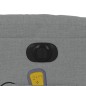 vidaXL Sillón reclinable de masaje eléctrico tela gris claro vidaXL Sillón reclinable de masaje eléctrico tela gris claro