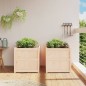 vidaXL Jardineras de exterior 2 unidades madera maciza de pino vidaXL Jardineras de exterior 2 unidades madera maciza de pino