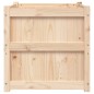 vidaXL Jardineras de exterior 2 unidades madera maciza de pino vidaXL Jardineras de exterior 2 unidades madera maciza de pino