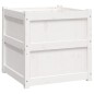 vidaXL Jardineras de exterior 2 unidades madera maciza de pino blanco vidaXL Jardineras de exterior 2 unidades madera maciza de pino blanco