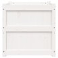 vidaXL Jardineras de exterior 2 unidades madera maciza de pino blanco vidaXL Jardineras de exterior 2 unidades madera maciza de pino blanco