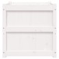 vidaXL Jardineras de exterior 2 unidades madera maciza de pino blanco vidaXL Jardineras de exterior 2 unidades madera maciza de pino blanco