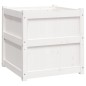 vidaXL Jardineras de exterior 2 unidades madera maciza de pino blanco vidaXL Jardineras de exterior 2 unidades madera maciza de pino blanco