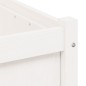 vidaXL Jardineras de exterior 2 unidades madera maciza de pino blanco vidaXL Jardineras de exterior 2 unidades madera maciza de pino blanco