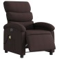 vidaXL Sillón reclinable de masaje eléctrico tela marrón oscuro vidaXL Sillón reclinable de masaje eléctrico tela marrón oscuro
