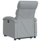vidaXL Sillón de masaje reclinable de pie de tela gris claro vidaXL Sillón de masaje reclinable de pie de tela gris claro