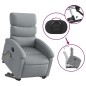 vidaXL Sillón de masaje reclinable de pie de tela gris claro vidaXL Sillón de masaje reclinable de pie de tela gris claro