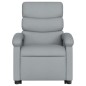 vidaXL Sillón de masaje reclinable de pie de tela gris claro vidaXL Sillón de masaje reclinable de pie de tela gris claro