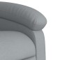 vidaXL Sillón de masaje reclinable de pie de tela gris claro vidaXL Sillón de masaje reclinable de pie de tela gris claro
