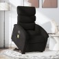 vidaXL Sillón reclinable de masaje elevable tela negro vidaXL Sillón reclinable de masaje elevable tela negro
