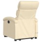 vidaXL Silla de masaje reclinable de pie de tela color crema vidaXL Silla de masaje reclinable de pie de tela color crema