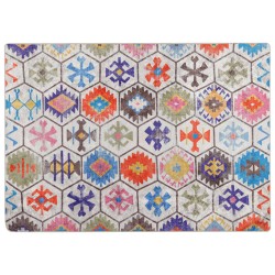 vidaXL Alfombra lavable antideslizante multicolor 80x150 cm