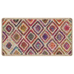 vidaXL Alfombra lavable antideslizante multicolor 80x150 cm