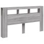 vidaXL Cabecero LED madera ingeniería gris Sonoma 180x18,5x103,5 cm vidaXL Cabecero LED madera ingeniería gris Sonoma 180x18,5x103,5 cm