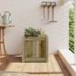 vidaXL Jardinera madera maciza de pino impregnada 40x40x40 cm vidaXL Jardinera madera maciza de pino impregnada 40x40x40 cm