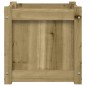 vidaXL Jardinera madera maciza de pino impregnada 40x40x40 cm vidaXL Jardinera madera maciza de pino impregnada 40x40x40 cm