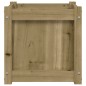 vidaXL Jardinera madera maciza de pino impregnada 40x40x40 cm vidaXL Jardinera madera maciza de pino impregnada 40x40x40 cm