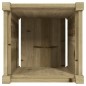 vidaXL Jardinera madera maciza de pino impregnada 40x40x40 cm vidaXL Jardinera madera maciza de pino impregnada 40x40x40 cm