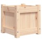 vidaXL Jardinera madera maciza de pino 31x31x31 cm