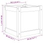 vidaXL Jardinera madera maciza de pino 40x40x40 cm vidaXL Jardinera madera maciza de pino 40x40x40 cm