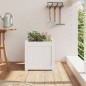 vidaXL Jardinera madera maciza de pino blanco 40x40x40 cm vidaXL Jardinera madera maciza de pino blanco 40x40x40 cm