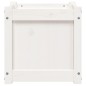 vidaXL Jardinera madera maciza de pino blanco 40x40x40 cm vidaXL Jardinera madera maciza de pino blanco 40x40x40 cm