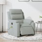 vidaXL Sillón reclinable de masaje eléctrico terciopelo gris claro vidaXL Sillón reclinable de masaje eléctrico terciopelo gris claro