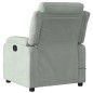 vidaXL Sillón reclinable de masaje eléctrico terciopelo gris claro vidaXL Sillón reclinable de masaje eléctrico terciopelo gris claro