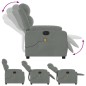 vidaXL Sillón reclinable de masaje eléctrico terciopelo gris claro vidaXL Sillón reclinable de masaje eléctrico terciopelo gris claro