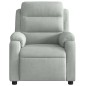 vidaXL Sillón reclinable de masaje eléctrico terciopelo gris claro vidaXL Sillón reclinable de masaje eléctrico terciopelo gris claro