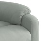 vidaXL Sillón reclinable de masaje eléctrico terciopelo gris claro vidaXL Sillón reclinable de masaje eléctrico terciopelo gris claro