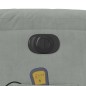 vidaXL Sillón reclinable de masaje eléctrico terciopelo gris claro vidaXL Sillón reclinable de masaje eléctrico terciopelo gris claro