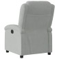 vidaXL Sillón reclinable eléctrico de terciopelo gris claro vidaXL Sillón reclinable eléctrico de terciopelo gris claro