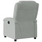 vidaXL Sillón reclinable eléctrico de terciopelo gris claro vidaXL Sillón reclinable eléctrico de terciopelo gris claro