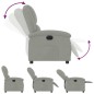 vidaXL Sillón reclinable eléctrico de terciopelo gris claro vidaXL Sillón reclinable eléctrico de terciopelo gris claro