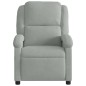 vidaXL Sillón reclinable eléctrico de terciopelo gris claro vidaXL Sillón reclinable eléctrico de terciopelo gris claro