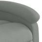 vidaXL Sillón reclinable eléctrico de terciopelo gris claro vidaXL Sillón reclinable eléctrico de terciopelo gris claro