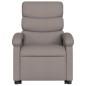 vidaXL Sillón reclinable elevable tela gris taupe