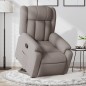 vidaXL Sillón reclinable elevable tela gris taupe vidaXL Sillón reclinable elevable tela gris taupe