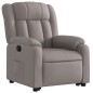 vidaXL Sillón reclinable elevable tela gris taupe vidaXL Sillón reclinable elevable tela gris taupe