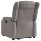 vidaXL Sillón reclinable elevable tela gris taupe vidaXL Sillón reclinable elevable tela gris taupe