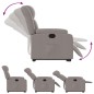 vidaXL Sillón reclinable elevable tela gris taupe vidaXL Sillón reclinable elevable tela gris taupe