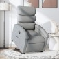 vidaXL Sillón reclinable elevable de tela gris claro vidaXL Sillón reclinable elevable de tela gris claro
