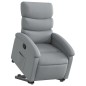 vidaXL Sillón reclinable elevable de tela gris claro vidaXL Sillón reclinable elevable de tela gris claro