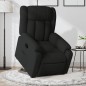 vidaXL Sillón reclinable elevable tela negro vidaXL Sillón reclinable elevable tela negro
