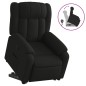 vidaXL Sillón reclinable elevable tela negro vidaXL Sillón reclinable elevable tela negro