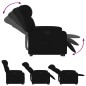vidaXL Sillón reclinable elevable tela negro vidaXL Sillón reclinable elevable tela negro