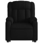 vidaXL Sillón reclinable elevable tela negro vidaXL Sillón reclinable elevable tela negro